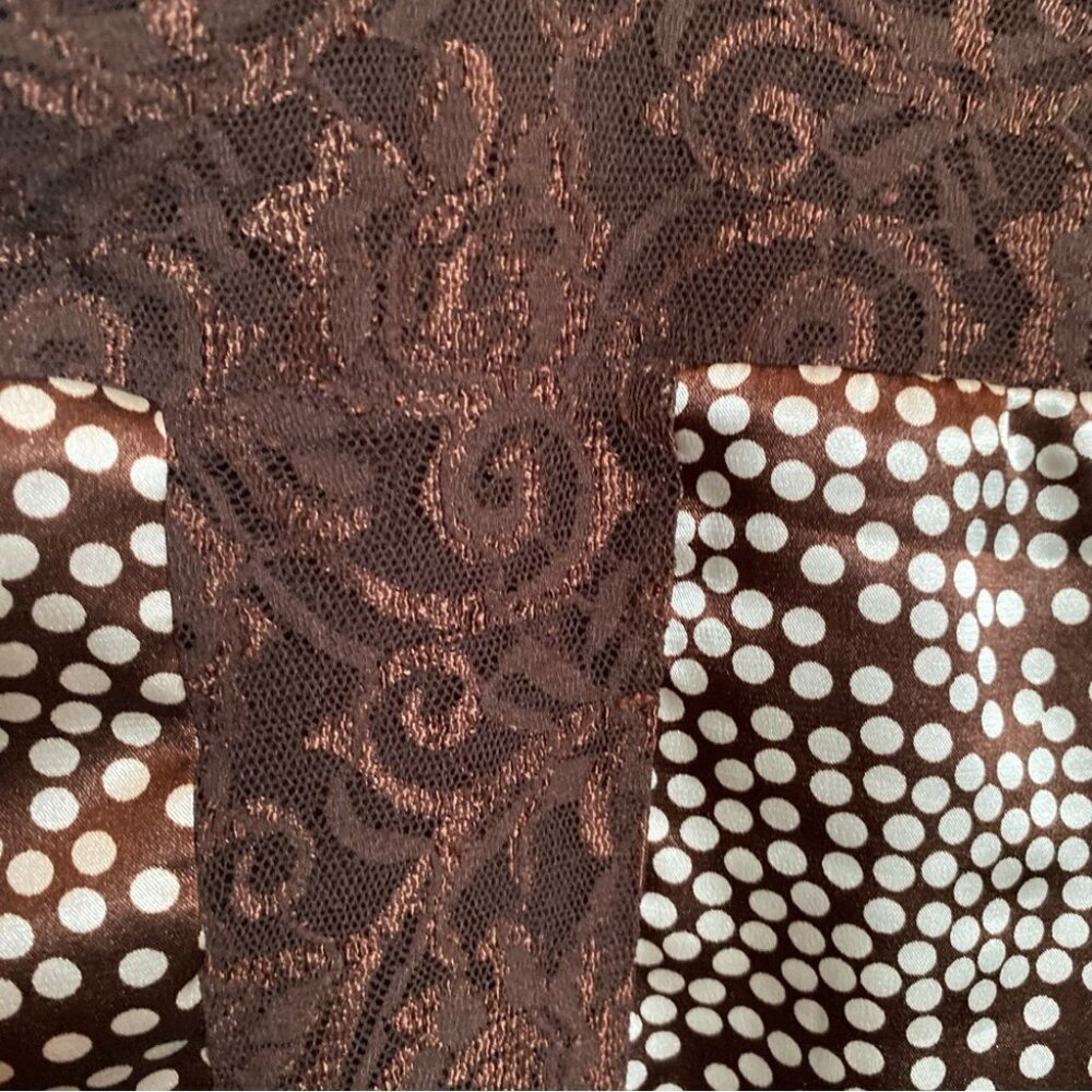Brown Lace Polka Dot Camisole - Picture 3 of 5